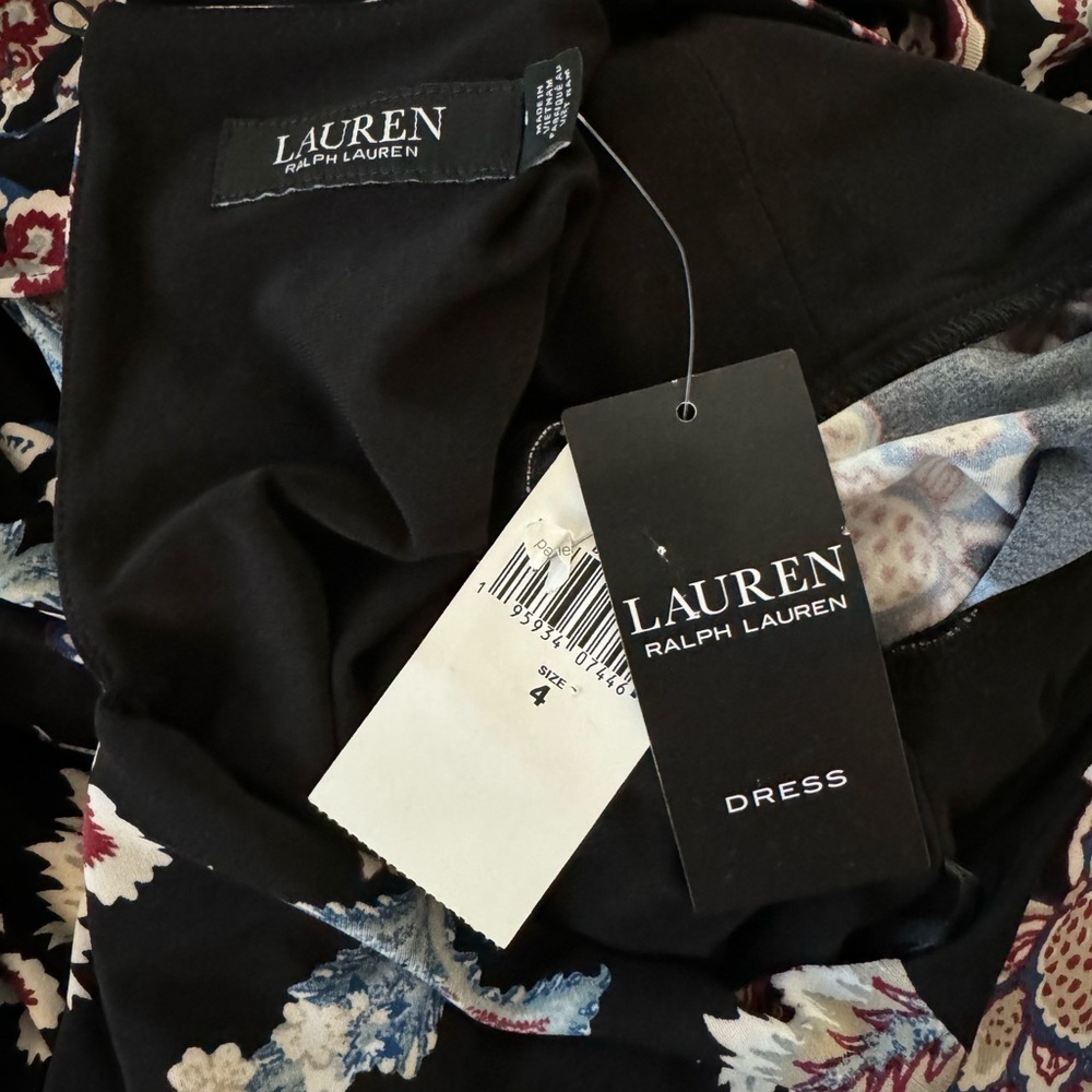 Ralph Lauren Black Floral Dress - Picture 4 of 4